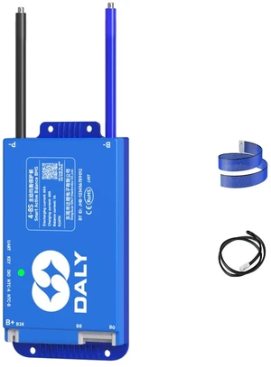 DALY Smart BMS 12V-24V 60A Built-in 1A Active Balancer Bluetooth App Monitoring. 4S-8S LiFePO4 Li-ion LTO Support. Designed for Energy Storage, RVs, Trolling Motors DALY Smart BMS 12V-24V 60A Built-in 1A Active Balancer Bluetooth App Monitoring. 4S-8S LiFePO4 Li-ion LTO Support. Designed for Energy Storage, RVs, Trolling Motors