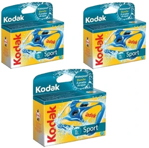 Sport Underwater Single-Use Disposable Camera with 800 Speed 27-Exposure Film (3-Pack) Sport Underwater Single-Use Disposable Camera with 800 Speed 27-Exposure Film (3-Pack)