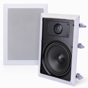 150 Watts 5.25'' In-Wall / In-Ceiling Stereo Speakers - 2-Way Flush Mount Stereo Sound Speakers 5-1/4'' Midbass Speaker - White (Pair) 150 Watts 5.25'' In-Wall / In-Ceiling Stereo Speakers - 2-Way Flush Mount Stereo Sound Speakers 5-1/4'' Midbass Speaker - White (Pair)
