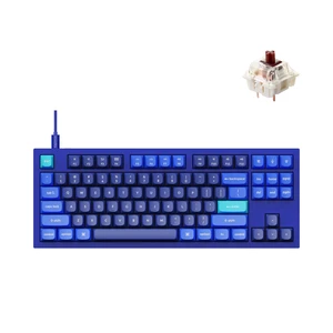 Q3 QMK/VIA Wired Custom Mechanical Keyboard, Full Aluminum TKL Layout, Programmable Macro with Hot-swappable Gateron G Pro Brown Switch, Compatible with Mac Windows Linux (Blue) Q3 QMK/VIA Wired Custom Mechanical Keyboard, Full Aluminum TKL Layout, Programmable Macro with Hot-swappable Gateron G Pro Brown Switch, Compatible with Mac Windows Linux (Blue)