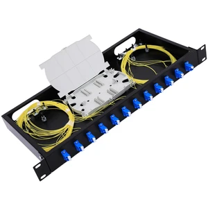 12 Duplex 24 Port LC-OS1 Rack Mount Enclosure Box + Splice Trays Fiber Cables Spool SingleMode LC-UPC Kit (Include 1M 24Strand Pigtail+24 Core LGX Loaded Patch Panel - Fits 19" Racks Cabinet 12 Duplex 24 Port LC-OS1 Rack Mount Enclosure Box + Splice Trays Fiber Cables Spool SingleMode LC-UPC Kit (Include 1M 24Strand Pigtail+24 Core LGX Loaded Patch Panel - Fits 19" Racks Cabinet