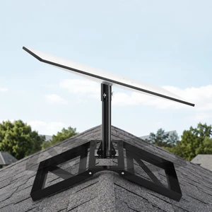 Compatible with Starlink Gen 3/Standard 4/4X, Heavy Duty Roof Ridge Mount No Drill Pivot Mounting Kit, 360° Rotatable Adjustable Angle, 16x8 Inch Base with Gen 3/Standard 4/4X Pipe Adapter Compatible with Starlink Gen 3/Standard 4/4X, Heavy Duty Roof Ridge Mount No Drill Pivot Mounting Kit, 360° Rotatable Adjustable Angle, 16x8 Inch Base with Gen 3/Standard 4/4X Pipe Adapter