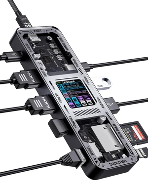 Explorer Edition 10-in-1 USB C Hub, Dual 4K HDMI Docking Station for 2 Monitor, Gigabit Ethernet,1 USB-C and 3 USB-A Ports,100w PD, UHS-II TF/SD Card Reader for MacBook Pro, XPS, and More Explorer Edition 10-in-1 USB C Hub, Dual 4K HDMI Docking Station for 2 Monitor, Gigabit Ethernet,1 USB-C and 3 USB-A Ports,100w PD, UHS-II TF/SD Card Reader for MacBook Pro, XPS, and More