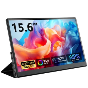 15.6 Inch Portable Hdmi Monitor with Built in Speakers FHD 1080P IPS HDMI USB C HDMI Plug and Play External Laptop Screen,Lightweight Travel Portable Monitor for Business Trips 15.6 Inch Portable Hdmi Monitor with Built in Speakers FHD 1080P IPS HDMI USB C HDMI Plug and Play External Laptop Screen,Lightweight Travel Portable Monitor for Business Trips