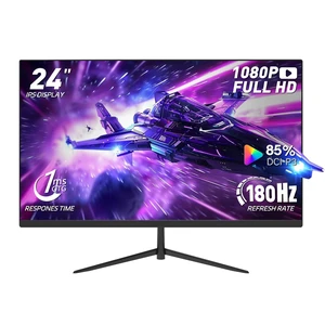 24 Inch FHD IPS Gaming Monitor, 180Hz, 1ms, HDMI VGA Ports VESA Compatible, Tilt Adjustable, Borderless Design, Multi-Screen Capability, AMD FreeSync & G-Sync Compatible, Build-in Speakers 24 Inch FHD IPS Gaming Monitor, 180Hz, 1ms, HDMI VGA Ports VESA Compatible, Tilt Adjustable, Borderless Design, Multi-Screen Capability, AMD FreeSync & G-Sync Compatible, Build-in Speakers