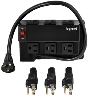 Legrand AC1031 Media Enclosure Power Strip, Half Width for Power Strip Media Cabinet, Power Strip to Optimize Cable Management with 6 Outlets, 3 IEC C13 Adapters,1 IEC C7 Adapter, Black Legrand AC1031 Media Enclosure Power Strip, Half Width for Power Strip Media Cabinet, Power Strip to Optimize Cable Management with 6 Outlets, 3 IEC C13 Adapters,1 IEC C7 Adapter, Black