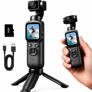 4K Pocket Vlogging Camera, WiFi Handheld Gimbal Blogging Cam 330° Rotating Lens & Face Tracking, 4k Video & 75mp Photos, Wifi Sharing & Webcam Function, 1.72" Touch Screen for Beginner 4K Pocket Vlogging Camera, WiFi Handheld Gimbal Blogging Cam 330° Rotating Lens & Face Tracking, 4k Video & 75mp Photos, Wifi Sharing & Webcam Function, 1.72" Touch Screen for Beginner