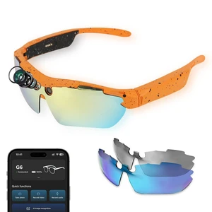 AI Smart Sports Glasses with 8MP Camera, 4K Video Recording Glasses Camera glasses with Anti-Shake Camera,Color Replaceable Lenses,Translation, AI Assistant,Object Recognition, IP64 Waterproof AI Smart Sports Glasses with 8MP Camera, 4K Video Recording Glasses Camera glasses with Anti-Shake Camera,Color Replaceable Lenses,Translation, AI Assistant,Object Recognition, IP64 Waterproof