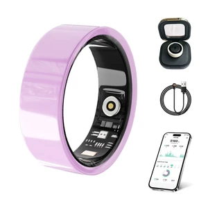 Smart Ring for Women Men Without Subscription Ceramic Design Health Tracking smart Ring for Sleep, Heart Rate, Stress & Activity Tracking(Pink, 7) Smart Ring for Women Men Without Subscription Ceramic Design Health Tracking smart Ring for Sleep, Heart Rate, Stress & Activity Tracking(Pink, 7)