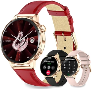 Smart Watches for Women, 1.27'' Smart Watch (Answer/Make Calls) Compatible with iPhone/Android Phones, IP68 Waterproof Fitness Tracker Watch with Sleep Monitor,100+ Sports Modes (Red) Smart Watches for Women, 1.27'' Smart Watch (Answer/Make Calls) Compatible with iPhone/Android Phones, IP68 Waterproof Fitness Tracker Watch with Sleep Monitor,100+ Sports Modes (Red)