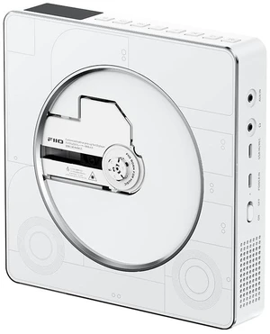 FIIO Beatbox All-in-One CD Player Boombox, HiFi Stereo Bluetooth Speaker with LDAC, USB CD Ripping, FM Radio, AUX Input, Rechargeable Battery & Customizable Magnetic Faceplate Design (White) FIIO Beatbox All-in-One CD Player Boombox, HiFi Stereo Bluetooth Speaker with LDAC, USB CD Ripping, FM Radio, AUX Input, Rechargeable Battery & Customizable Magnetic Faceplate Design (White)