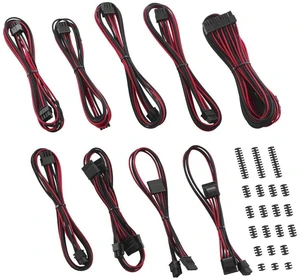 RT-Series Classic ModFlex Sleeved Cable Kit for ASUS/Seasonic/Phanteks Revolt (Black + Red) RT-Series Classic ModFlex Sleeved Cable Kit for ASUS/Seasonic/Phanteks Revolt (Black + Red)