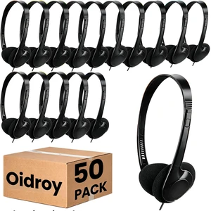 Bulk Wired Headphones 50 Pack for Black for School Classroom Students Wholesales Stereo on Ear Headphones for Children Toddler Teen Skids Boys Girls Bulk Wired Headphones 50 Pack for Black for School Classroom Students Wholesales Stereo on Ear Headphones for Children Toddler Teen Skids Boys Girls