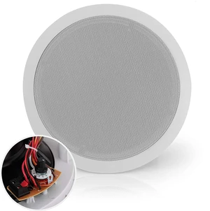 Ceiling Mount Speaker - 8 600W Peak - 2-Way 70V Transformer for Commercial Restaurant Audio, Surround Sound, Flush Design in-Wall Installation - PDIC83T - 1pc (White) Ceiling Mount Speaker - 8 600W Peak - 2-Way 70V Transformer for Commercial Restaurant Audio, Surround Sound, Flush Design in-Wall Installation - PDIC83T - 1pc (White)