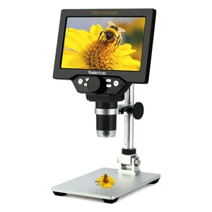 7" LCD Digital Microscope, 1080P USB Camera 12MP 1-1200X Magnification,8 Adjustable LED Lights,Rechargeable Battery,Ideal for Coin,PCB,Insect,Rock,and Jewelry Inspection 7" LCD Digital Microscope, 1080P USB Camera 12MP 1-1200X Magnification,8 Adjustable LED Lights,Rechargeable Battery,Ideal for Coin,PCB,Insect,Rock,and Jewelry Inspection