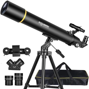 Telescopes for Adults & Beginner Astronomy, 80mmAZ 900mm Focus Length Professional Refractor Telescope for Kids & Beginners, Compact and Portable Travel Telescopio with Carrying Bag,Tripod Telescopes for Adults & Beginner Astronomy, 80mmAZ 900mm Focus Length Professional Refractor Telescope for Kids & Beginners, Compact and Portable Travel Telescopio with Carrying Bag,Tripod