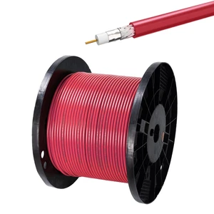 Belden 1694A 18 AWG 75 Ohm Dual Shield Cable 100ft for Cameras Precision 75 Ohm Coax Cable Red Low Loss Support 3G/6G/12G SDI 4k Video HDTV and Broadcast Belden 1694A 18 AWG 75 Ohm Dual Shield Cable 100ft for Cameras Precision 75 Ohm Coax Cable Red Low Loss Support 3G/6G/12G SDI 4k Video HDTV and Broadcast