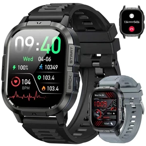 Smart Watch for Men Fitness Tracker: Make Answer Call Military Smart Watches for Men Digital Watches Waterproof Running Step Smartwatch Android Phones iPhone Samsung Compatible SpO2 Heart Rate Monitor Smart Watch for Men Fitness Tracker: Make Answer Call Military Smart Watches for Men Digital Watches Waterproof Running Step Smartwatch Android Phones iPhone Samsung Compatible SpO2 Heart Rate Monitor