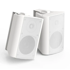 4 Inch 200 Watt Outdoor Indoor Bluetooth Speakers, Wall Mount Waterproof Wired for Patio, Deck, Yard, Garage (White) 4 Inch 200 Watt Outdoor Indoor Bluetooth Speakers, Wall Mount Waterproof Wired for Patio, Deck, Yard, Garage (White)