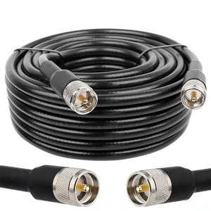 75FT RG8 PL259 Coaxial Cable - Male to Male, Low Loss UHF Cable for CB, HAM, VHF Radios, SWR Meter, Antenna Analyzer 75FT RG8 PL259 Coaxial Cable - Male to Male, Low Loss UHF Cable for CB, HAM, VHF Radios, SWR Meter, Antenna Analyzer