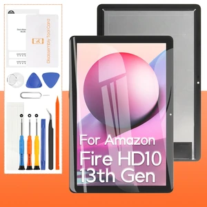 (OEM) Screen Replacement For Amazon Fire HD 10 13th Gen 2023 TG425K 10.1 LCD Display Touch Screen Digitizer Full Assembly,with Tools (OEM) Screen Replacement For Amazon Fire HD 10 13th Gen 2023 TG425K 10.1 LCD Display Touch Screen Digitizer Full Assembly,with Tools