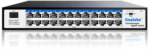 24-Port Gigabit Easy Managed Switch Plug & Play Managed Network, VLAN & QoS Bandwidth Control, Industrial Grade Fan Design, Desktop/Rackmount, No Subscription Fee 24-Port Gigabit Easy Managed Switch Plug & Play Managed Network, VLAN & QoS Bandwidth Control, Industrial Grade Fan Design, Desktop/Rackmount, No Subscription Fee