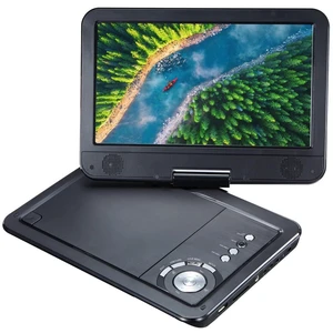 Portable DVD Player 10.1 5-Hour Built-in Rechargeable Battery, 9" Swivel Screen,Built in USB and SD/SDHC Memory Card Slots Remote Control, 3.5 mm Headphone Jack, AC Adapter Car Adapter Portable DVD Player 10.1 5-Hour Built-in Rechargeable Battery, 9" Swivel Screen,Built in USB and SD/SDHC Memory Card Slots Remote Control, 3.5 mm Headphone Jack, AC Adapter Car Adapter