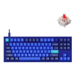 Q3 Wired Custom Mechanical Keyboard Knob Version, TKL Tenkeyless QMK/VIA Programmable Macro with Hot-swappable Gateron G Pro Red Switch Double Gasket Compatible with Mac Windows Linux (Blue) Q3 Wired Custom Mechanical Keyboard Knob Version, TKL Tenkeyless QMK/VIA Programmable Macro with Hot-swappable Gateron G Pro Red Switch Double Gasket Compatible with Mac Windows Linux (Blue)