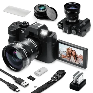 Digital Camera for Photography, Camara Fotografica Video Auto Focus 48 MP with WiFi Auto-Focus Vlog Camera for YouTube with Flip Screen 16X Zoom with 32GB Micro SD Card Card Reader Digital Camera for Photography, Camara Fotografica Video Auto Focus 48 MP with WiFi Auto-Focus Vlog Camera for YouTube with Flip Screen 16X Zoom with 32GB Micro SD Card Card Reader