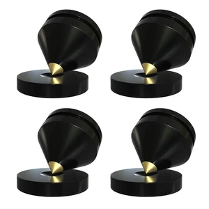 4Pcs Speaker Isolation Spikes Floor Protectors Shockproof Speaker Isolation Spikes with Base Pad for Speaker,Subwoofer,Amplifier,Turntable,Recorder CD DAC with 3m Adhesive (Black) 4Pcs Speaker Isolation Spikes Floor Protectors Shockproof Speaker Isolation Spikes with Base Pad for Speaker,Subwoofer,Amplifier,Turntable,Recorder CD DAC with 3m Adhesive (Black)