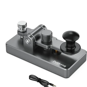 Classical Morse Mini Code Key Morse Code Paddle Aluminum Alloy Mini-Key CW Portable Practice Key Grey Classical Morse Mini Code Key Morse Code Paddle Aluminum Alloy Mini-Key CW Portable Practice Key Grey