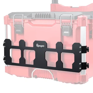 Mounting Plate Compatible with Milwaukee PACKOUT Tool Boxes, Front Rail Organizer Bracket for Rolling Tool Box, Aluminum Storage Mount for Organizers, Crates, Radio & Toolbox Accessories Mounting Plate Compatible with Milwaukee PACKOUT Tool Boxes, Front Rail Organizer Bracket for Rolling Tool Box, Aluminum Storage Mount for Organizers, Crates, Radio & Toolbox Accessories