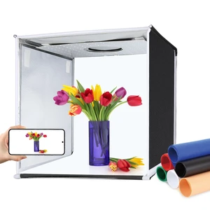 Portable Light Box, 16"x16" Professional Dimmable Photo Box Photography with High CRI 144 LED Lights, Upgraded Lightbox with 6 Backdrops for Product Photography Portable Light Box, 16"x16" Professional Dimmable Photo Box Photography with High CRI 144 LED Lights, Upgraded Lightbox with 6 Backdrops for Product Photography