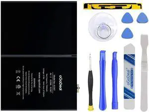 7340mAh Battery for iPad Air 2 A1566/A1567 with Repair Kit | 27.62Wh Battery Replacement for iPad Air 2. Includes repair tools. OEM-grade, safety tested 7340mAh Battery for iPad Air 2 A1566/A1567 with Repair Kit | 27.62Wh Battery Replacement for iPad Air 2. Includes repair tools. OEM-grade, safety tested
