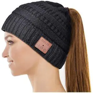 Bluetooth Beanie for Women Stocking Stuffers Gifts Ponytail Hat Christmas | Gifts for Women Ponytail Beanie Bluetooth Headphones Winter Hat for Wife Mom Her Teen Girls Birthday Gift for Men Husband Bluetooth Beanie for Women Stocking Stuffers Gifts Ponytail Hat Christmas | Gifts for Women Ponytail Beanie Bluetooth Headphones Winter Hat for Wife Mom Her Teen Girls Birthday Gift for Men Husband