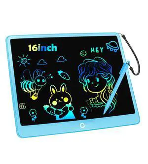 LCD Writing Tablet Doodle Board, 16inch Colorful Drawing Tablet Writing Pad, Kids Travel Essentials, Toddler Toys for 3 4 5 6 7 8 Year Old Girls Boys- Christmas and Birthday Gifts LCD Writing Tablet Doodle Board, 16inch Colorful Drawing Tablet Writing Pad, Kids Travel Essentials, Toddler Toys for 3 4 5 6 7 8 Year Old Girls Boys- Christmas and Birthday Gifts