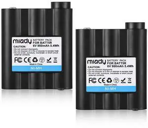 BATT5R AVP7 Rechargeable Batteries 6V 900mAh | For GXT Walkie Talkie GXT1000 GXT1050 GXT850 GXT860 GXT900 GXT950 and More BATT5R AVP7 Rechargeable Batteries 6V 900mAh | For GXT Walkie Talkie GXT1000 GXT1050 GXT850 GXT860 GXT900 GXT950 and More