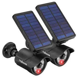 Solar Lights Motion Sensor Security Light METAL Finishing, Fake Camera Red Indicator Dummy Camera IP66 Waterproof Lamp Outdoor Landscape&Wall mount Highly Bright 2400mAh for garden yard 2 Pack Solar Lights Motion Sensor Security Light METAL Finishing, Fake Camera Red Indicator Dummy Camera IP66 Waterproof Lamp Outdoor Landscape&Wall mount Highly Bright 2400mAh for garden yard 2 Pack