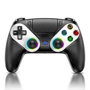 LED Wireless Controller for PS5, Compatible with PS5 Pro/Slim/PC, Dual Vibration, Macro/Turbo Function, 3.5mm Audio Jack, 6-Axis Motion Control Gamepad with Speaker(Black) LED Wireless Controller for PS5, Compatible with PS5 Pro/Slim/PC, Dual Vibration, Macro/Turbo Function, 3.5mm Audio Jack, 6-Axis Motion Control Gamepad with Speaker(Black)