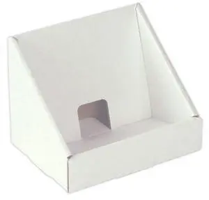 Cardboard CD Stand, Double-Walled Construction White Finish - Set of 25 (WC1CD) Cardboard CD Stand, Double-Walled Construction White Finish - Set of 25 (WC1CD)
