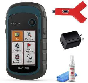 eTrex 22x, Rugged Handheld GPS Navigator (010-02256-00) Bundle | For Hiking, Hunting & Outdoor Navigation | Includes Cleaning Kit eTrex 22x, Rugged Handheld GPS Navigator (010-02256-00) Bundle | For Hiking, Hunting & Outdoor Navigation | Includes Cleaning Kit