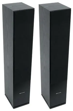 RockTower 64B Black Tower Speaker Passive 4 Ohm, 2-Pack | 500W Peak / 125W RMS, 3-Way, 6.5" Woofers, 1" Silk Dome Tweeter, Vented MDF, Detachable Grill, Gold-Plated Terminals RockTower 64B Black Tower Speaker Passive 4 Ohm, 2-Pack | 500W Peak / 125W RMS, 3-Way, 6.5" Woofers, 1" Silk Dome Tweeter, Vented MDF, Detachable Grill, Gold-Plated Terminals