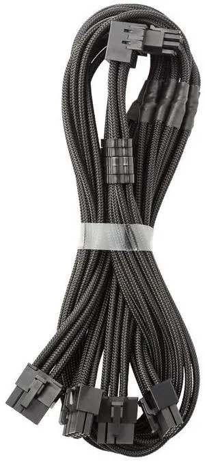 E-Series Pro ModMesh Sleeved 12VHPWR 90° StealthSense PCI-e Cable for EVGA G/G+ / P/P+ / T - Variant A (Black, 16-pin to Quad 8-pin, 60cm) E-Series Pro ModMesh Sleeved 12VHPWR 90° StealthSense PCI-e Cable for EVGA G/G+ / P/P+ / T - Variant A (Black, 16-pin to Quad 8-pin, 60cm)