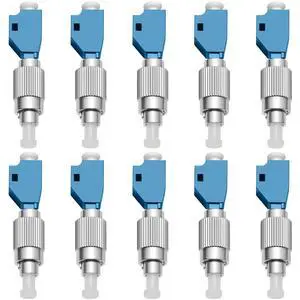 Visual Fault Locator Fiber Adapter Connector Single Mode,10Pack | LC/UPC Female to FC/UPC Male Optical Power Meter Simplex 9/125um Hybrid Singlemode Fiber Optic Adapter/Coupler Visual Fault Locator Fiber Adapter Connector Single Mode,10Pack | LC/UPC Female to FC/UPC Male Optical Power Meter Simplex 9/125um Hybrid Singlemode Fiber Optic Adapter/Coupler