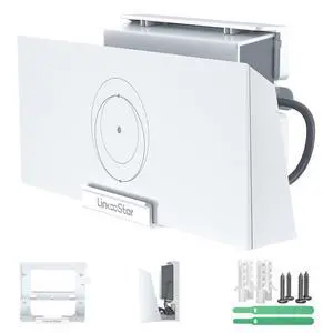 Router Wall Mount for Starlink Gen 3/4/4X, 2in1 Stalink Gen 3 Router Mount | Starlnk Standard V3/4X Router and Power Supply Mounting Kit, Save Space for Stalink Mesh Mode Wall Bracket, Heat Dissipatio Router Wall Mount for Starlink Gen 3/4/4X, 2in1 Stalink Gen 3 Router Mount | Starlnk Standard V3/4X Router and Power Supply Mounting Kit, Save Space for Stalink Mesh Mode Wall Bracket, Heat Dissipatio