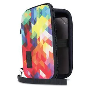 Ghost Hunting Equipment Case Fits Spiritbox EMF Meter, Sam and Colby XPLR Spirit Box, & More - Paranormal Equipment Case with Elastic Strap, Scratch Resistant Interior, Case Only (Geometric) Ghost Hunting Equipment Case Fits Spiritbox EMF Meter, Sam and Colby XPLR Spirit Box, & More - Paranormal Equipment Case with Elastic Strap, Scratch Resistant Interior, Case Only (Geometric)