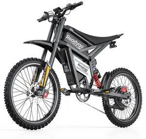Readygo E6 Ultra 5000W peak All-Terrain Off-Road Electric Bike, 60V 30AH Battery, 53MPH Max Speed
85km/h, Full Suspension, Hydraulic Brakes Adult Electric Bicycle Readygo E6 Ultra 5000W peak All-Terrain Off-Road Electric Bike, 60V 30AH Battery, 53MPH Max Speed
85km/h, Full Suspension, Hydraulic Brakes Adult Electric Bicycle