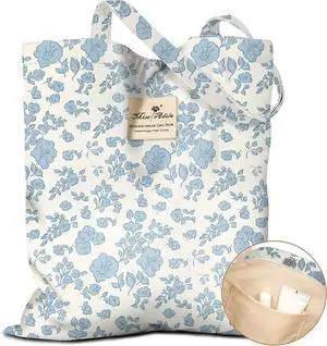 Miss Adola Cloth Tote Bag for Women Reusable Tote with Pocket & Buckle Cute Retro Design Miss Adola Cloth Tote Bag for Women Reusable Tote with Pocket & Buckle Cute Retro Design
