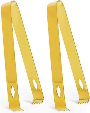 USATDD 2 Pack Gold Serving Tongs 5.9 Inches Ice Sugar Tongs Food-Grade Stainless Steel Food Appetizer Tongs Kitchen Tongs for Serving and Cooking for Party Coffee Bar, Gold Tongs USATDD 2 Pack Gold Serving Tongs 5.9 Inches Ice Sugar Tongs Food-Grade Stainless Steel Food Appetizer Tongs Kitchen Tongs for Serving and Cooking for Party Coffee Bar, Gold Tongs