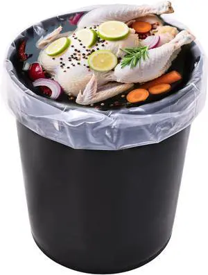 10 Pack Brine Bag, 5 Gallon Bucket Liner Bags, 4Mil Heavy Duty Leak Proof Food Grade & BPA Free Food Storage Bags for Marinading and Food Storage (22 x 30 inches) 10 Pack Brine Bag, 5 Gallon Bucket Liner Bags, 4Mil Heavy Duty Leak Proof Food Grade & BPA Free Food Storage Bags for Marinading and Food Storage (22 x 30 inches)